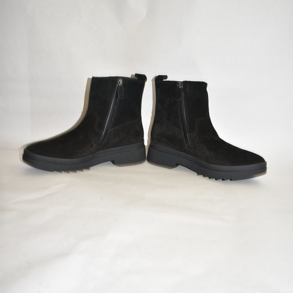 $280 EILEEN FISHER FLOYD WATERPROOF WINTER BOOT BLACK PLATFORM comfort  7 (TB24) - Picture 5 of 9
